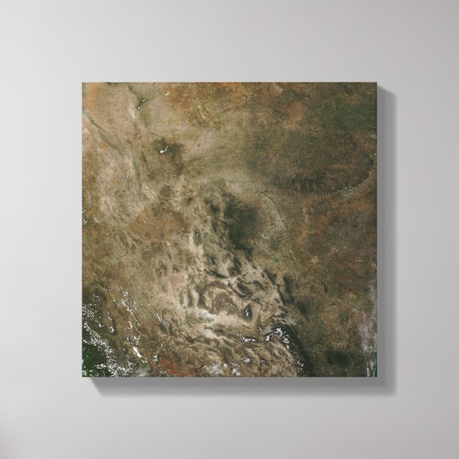 Mexiko und die südwestlichen Vereinigten Staaten Leinwanddruck (Vorderseite)