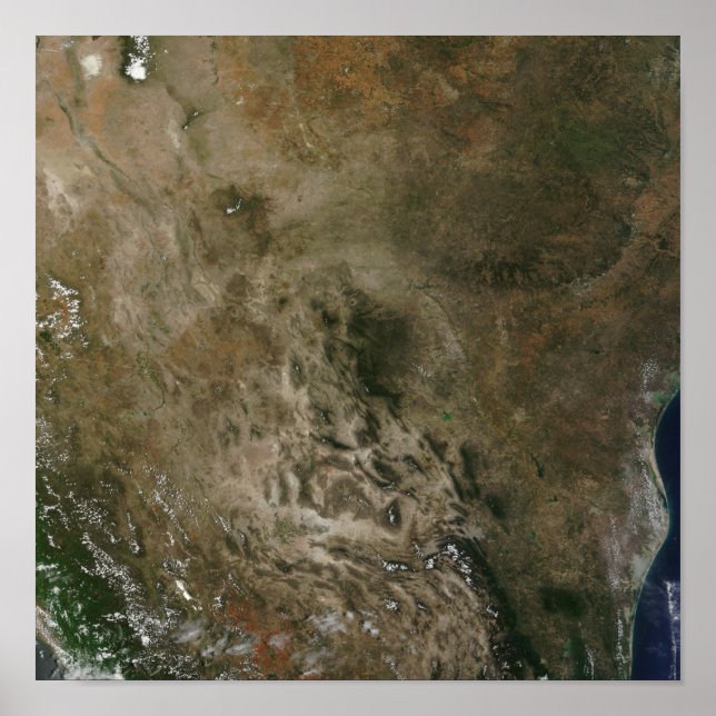 Mexiko und die südwestlichen Vereinigten Staaten Poster (Vorne)