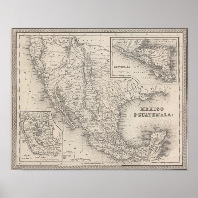 Mexiko und Guatemala Poster (Vorne)