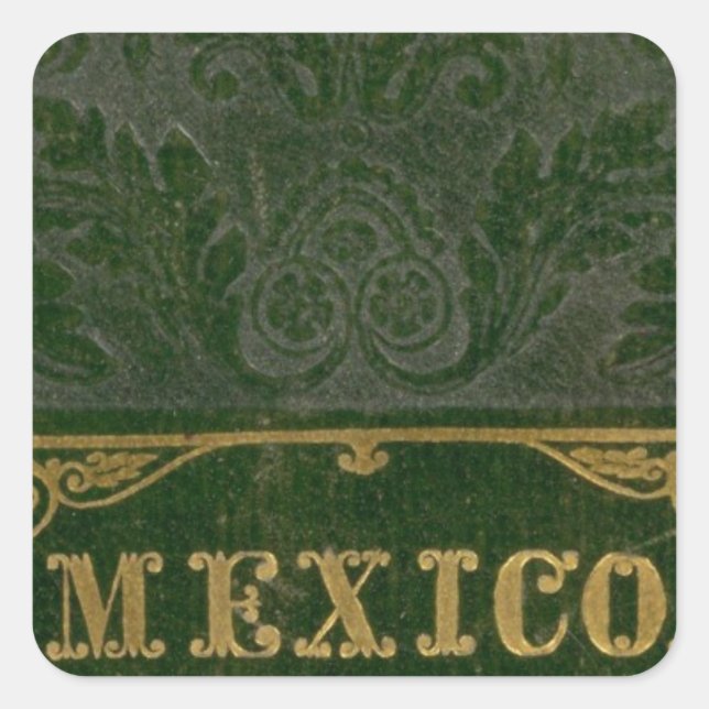 Mexiko und Guatemala Quadratischer Aufkleber (Vorderseite)