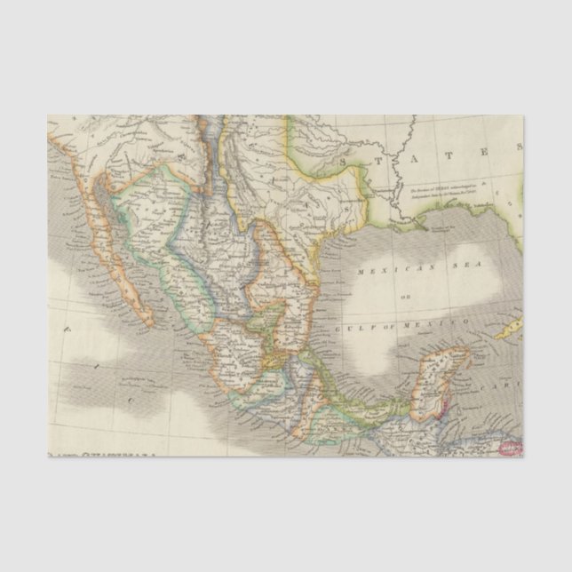 Mexiko und Guatemala Seidenpapier (Vorderseite)