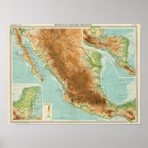 Mexiko und Mittelamerika Poster