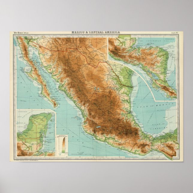 Mexiko und Mittelamerika Poster (Vorne)