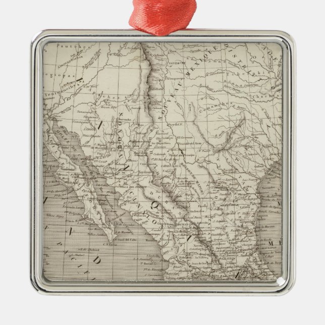 Mexiko und Mittelamerika Silbernes Ornament (Vorne)