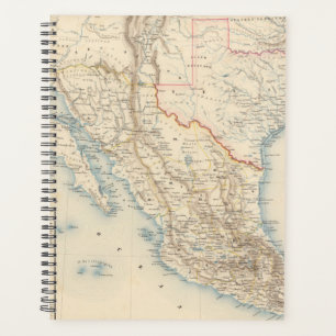 Mexiko und Texas Karte Planer