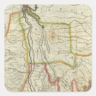 Mexiko und Vereinigte Staaten 2 Quadratischer Aufkleber