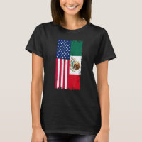 Mexiko USA Flagge Halbamerikanischer Halbmexikanis