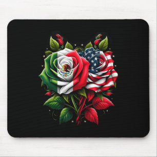 Mexiko-USA-Flagge mexikanische Flagge American Fla Mousepad