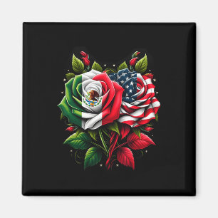 Mexiko USA-Flagge Mexikanische Flagge Amerikanisch Magnet