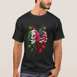 Mexiko USA-Flagge Mexikanische Flagge Amerikanisch T-Shirt