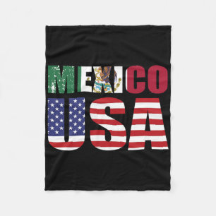 Mexiko USA Flaggenpatriot mexikanische Flagge Amer Fleecedecke
