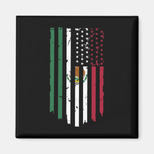 Mexiko USA Flaggenpatriot mexikanische Flagge Amer Magnet