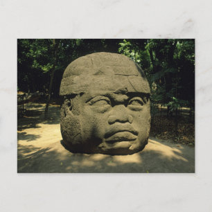 Mexiko, Villahermosa, riesiger Olmec-Kopf, La Vent Postkarte