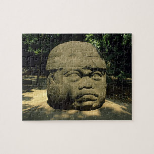 Mexiko, Villahermosa, riesiger Olmec-Kopf, La Vent Puzzle