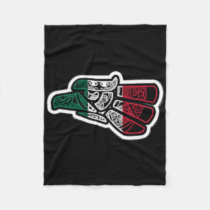 Mexiko Vintag mexikanische Flagge Prix Hecho En Me Fleecedecke