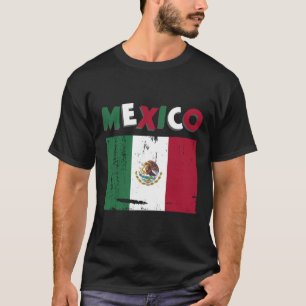 Mexiko Vintag mexikanischer Flaggenpreis - Jersey  T-Shirt