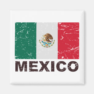 Mexiko Vintage Flagge Magnet