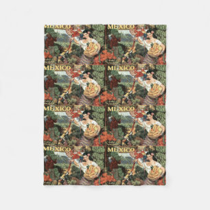 Mexiko Vintage-Reise-Flanelldecke Fleecedecke