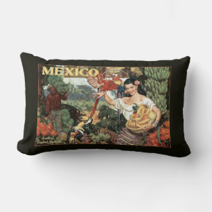 Mexiko Vintage-Reise-Kissenhülle Lendenkissen