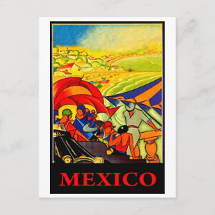 Mexiko, Vintage-Reise Postkarte