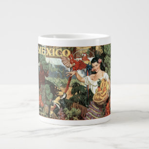 Mexiko Vintage-Reisemugs Jumbo-Tasse