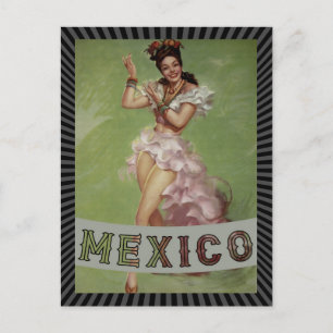 Mexiko Vintage-Reisepostkarte Postkarte