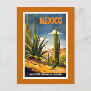 "Mexiko" Vintage Travel Poster Postkarte