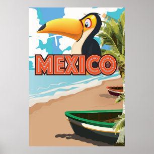 Mexiko Vintage-Urlaubsposter Poster