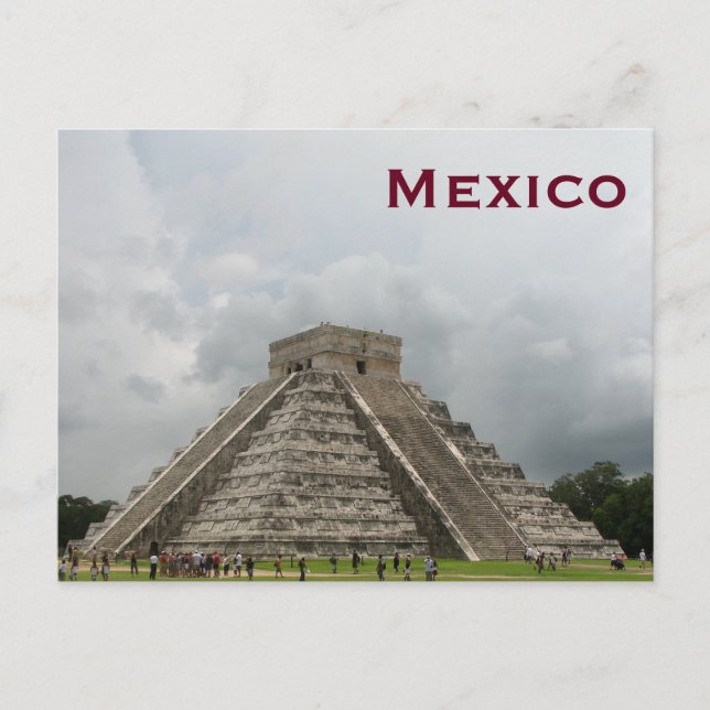 Mexiko Vintager Tourismus Reisen hinzufügen Postkarte (Vorderseite)