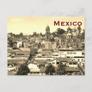 Mexiko Vintager Tourismus Reisen hinzufügen Postkarte