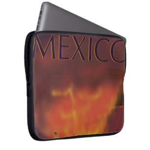Mexiko Volcano Reiseplakat Laptopschutzhülle