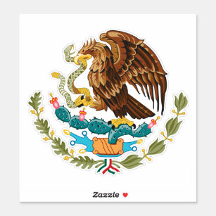 Mexiko-Wappen - Flagge Mexikos Aufkleber
