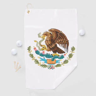 Mexiko-Wappen - Flagge Mexikos Golfhandtuch