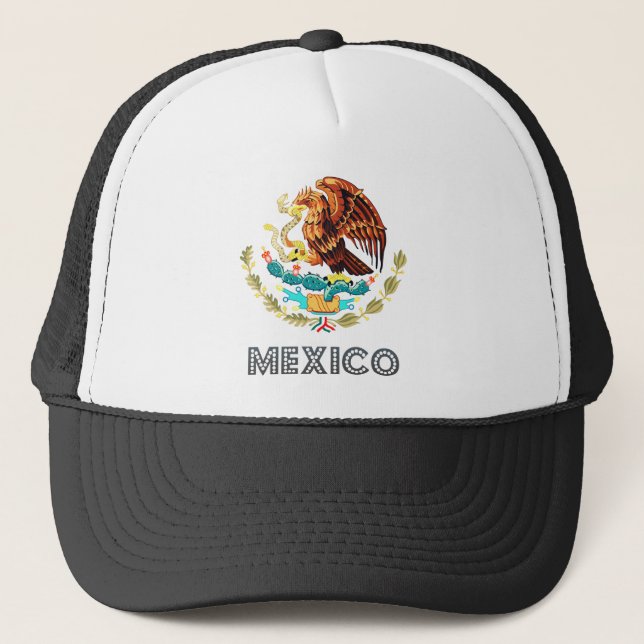 Mexiko-Wappen Truckerkappe (Vorderseite)