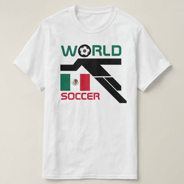 Mexiko Weltfußball T-Shirt (Design vorne)