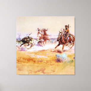 Mexiko - Western Art von Charles M Russell Leinwanddruck