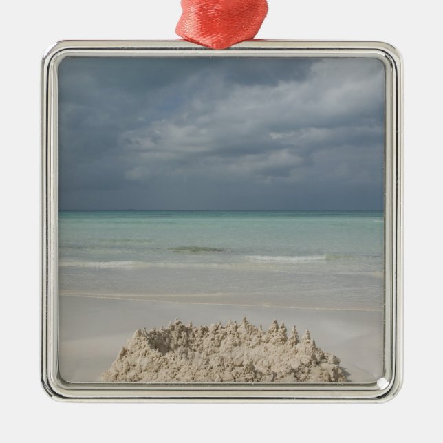 Mexiko, Yucatan, Isla Mujeres Island Silbernes Ornament (Vorne)