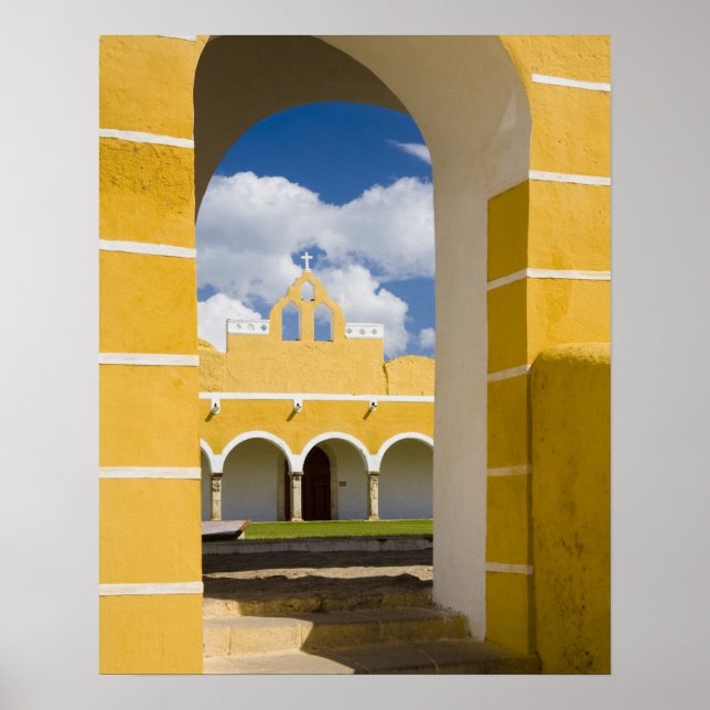 Mexiko, Yucatan, Izamal. Franziskanerkloster 2 Poster (Vorne)