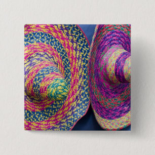 Mexiko, Yucatan, Merida, traditionell gewebt Button
