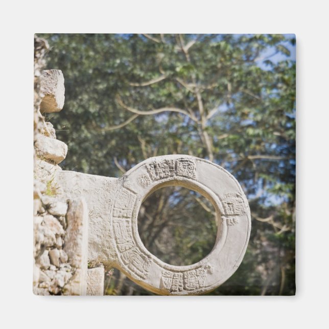 Mexiko, Yucatan, Uxmal. Uxmal, eine große Magnet (Vorne)