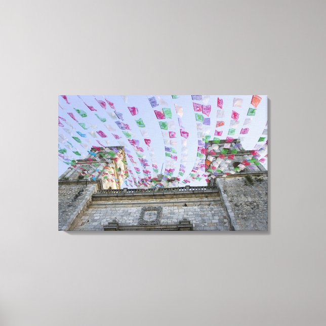 Mexiko, Yucatan, Valladolid, La Parraquia de San Leinwanddruck (Vorderseite)