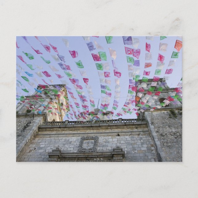 Mexiko, Yucatan, Valladolid, La Parraquia de San Postkarte (Vorderseite)