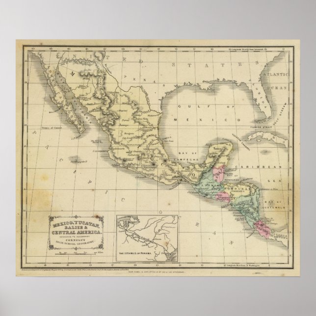 Mexiko, Zentralamerika Poster (Vorne)