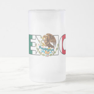Mexikomattierte GlasTasse Mattglas Bierglas