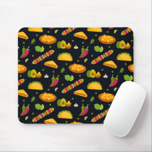 Mexikos Food Pattern Mexikanischer Feinschmecker N Mousepad