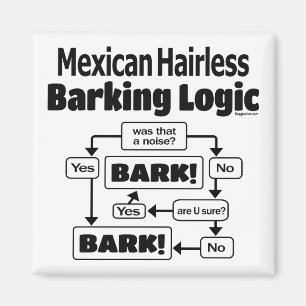 Mexikos haarlose Barklogik Magnet