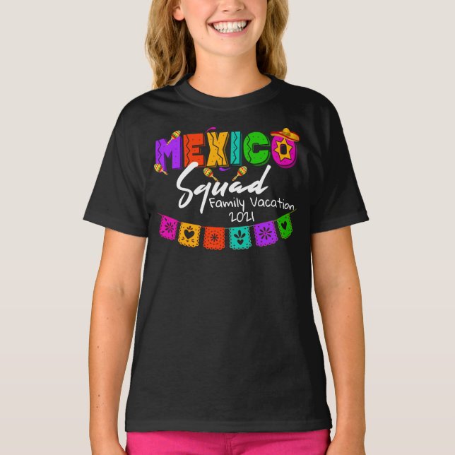 Mexikos Squad Color Group passt auf individuellen  T-Shirt (Vorderseite)