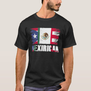 Mexirican Mexiko puerto-ricanische Flagge Stolz St T-Shirt