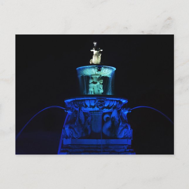 Meyer Circle Sea Hortain Fountain, Kansas City Postkarte (Vorderseite)