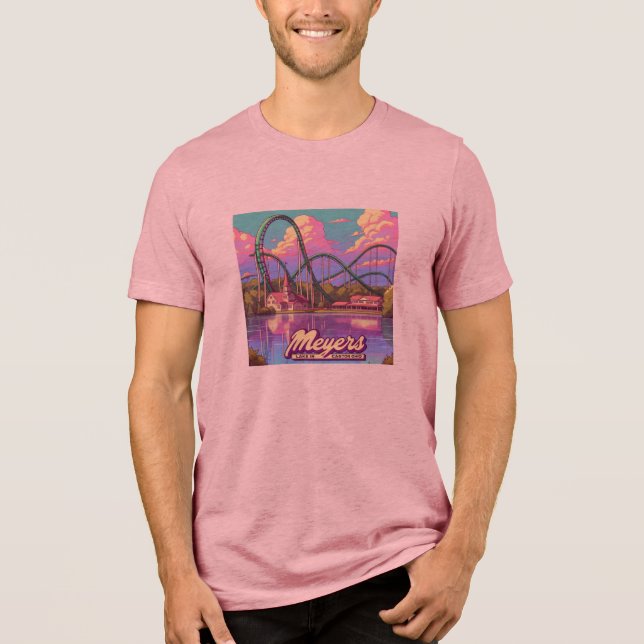 Meyers See Vergnügungspark Tri-Blend Shirt (Vorderseite)